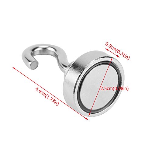 DaMohony Ganchos Magnéticos Herramientas de Organización de Metal para El Armario de La Oficina Del Dormitorio de La Cocina Casera (6 Piezas)