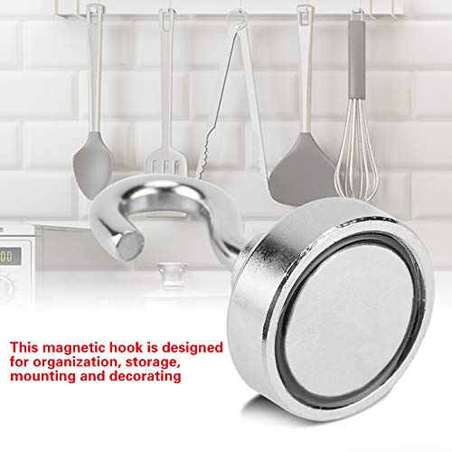 DaMohony Ganchos Magnéticos Herramientas de Organización de Metal para El Armario de La Oficina Del Dormitorio de La Cocina Casera (6 Piezas)