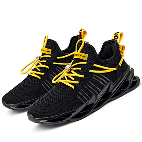 Damyuan Bambas Running Hombre Casual Gimnasio Tenis Trail Correr Zapatillas DeportivasGym Trekking Calzado Zapatos 42 (Negro)