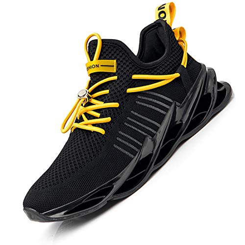 Damyuan Bambas Running Hombre Casual Gimnasio Tenis Trail Correr Zapatillas DeportivasGym Trekking Calzado Zapatos 42 (Negro)