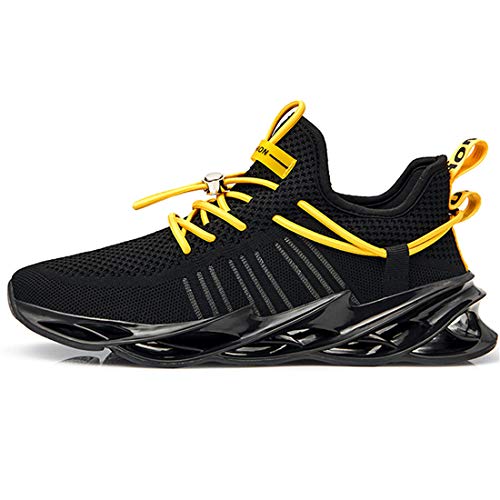 Damyuan Bambas Running Hombre Casual Gimnasio Tenis Trail Correr Zapatillas DeportivasGym Trekking Calzado Zapatos 42 (Negro)