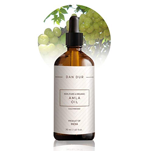 Dan-Dur Aceite de Amla, 100% Puro, Orgánico, BIO, Prensado en Frío, Extra Virgen, Tratamiento Multipropósito, CRECIMIENTO DEL CABELLO, FUENTE DE VITAMINA C (50ml)