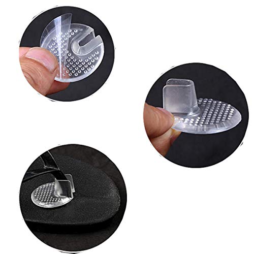 Dancepandas Cojines Sandalias Dedos 6PCS Protector De Sandalias Silicona Antideslizante Transparente Almohadillas Sandalias Dedo Para Sandalias y Chanclas Alivio Para El Dolor