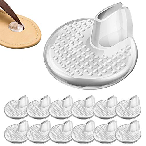 Dancepandas Cojines Sandalias Dedos 6PCS Protector De Sandalias Silicona Antideslizante Transparente Almohadillas Sandalias Dedo Para Sandalias y Chanclas Alivio Para El Dolor