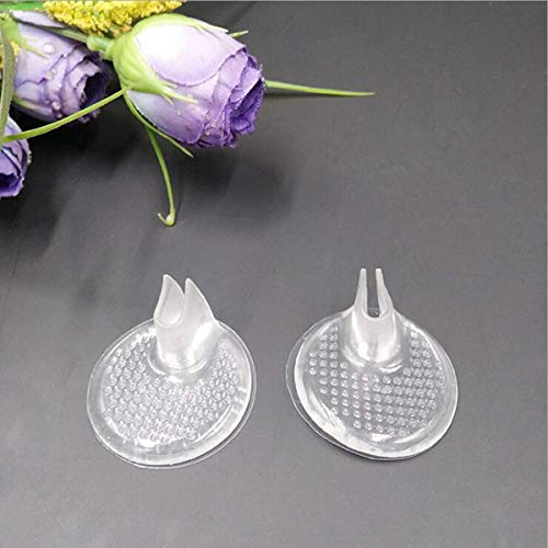 Dancepandas Cojines Sandalias Dedos 6PCS Protector De Sandalias Silicona Antideslizante Transparente Almohadillas Sandalias Dedo Para Sandalias y Chanclas Alivio Para El Dolor