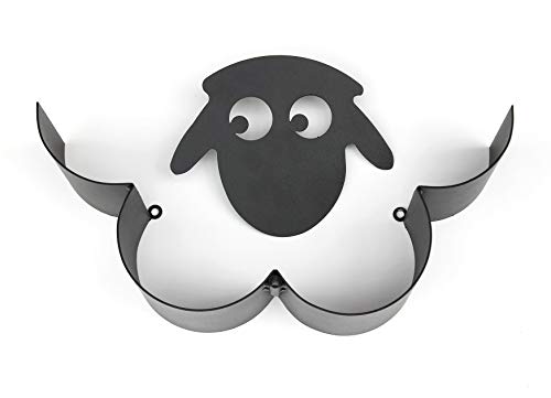 DanDiBo - Portarrollos de papel higiénico, diseño de oveja, color negro