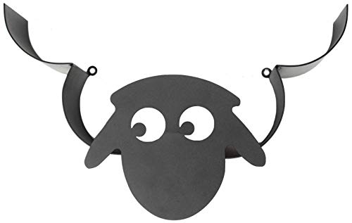 DanDiBo - Portarrollos de papel higiénico, diseño de oveja, color negro