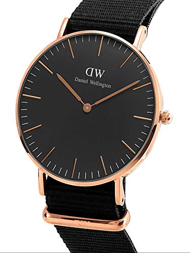 Daniel Wellington Reloj analogico para Unisex de Cuarzo con Correa en Nailon DW00100150