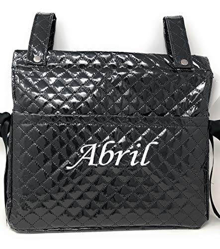 Danielstore- Bolso Talega Lactancia PERSONALIZADA Plastificada para carro- capazo bebe- Color a elegir. + Regalo de un babero