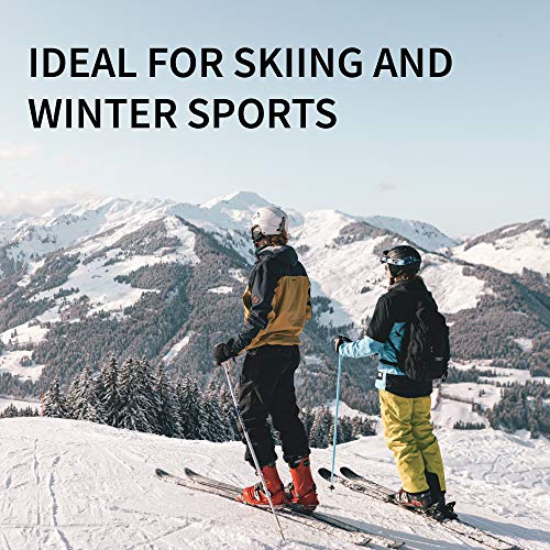 DANISH ENDURANCE Calcetines Térmicos de Esquí de Lana Merino 1 Par (Gris Oscuro/Gris Claro, EU 39-42)