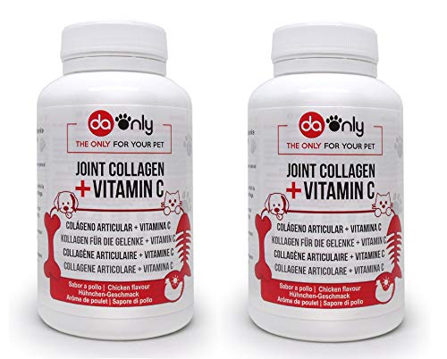 DAONLY Pack x 2 Antiinflamatorio para Perros Sabor a Pollo, Alternativa Natural a medicamentos para Perros, Cuidado de Las articulaciones como los condroprotectores, colageno articulaciones Natural