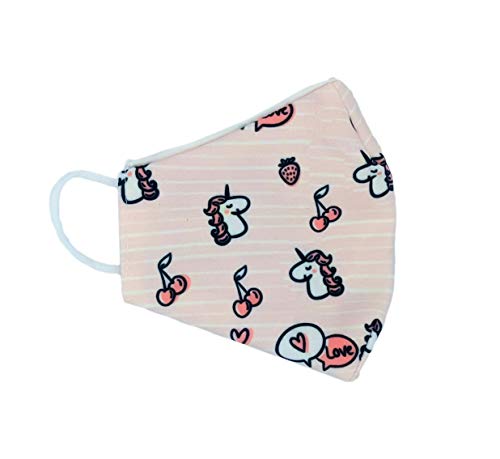 DARK DIAMOND - Funda Infantil Unicornios - de Doble Capa higiénica, Lavable y Reutilizable - Tamaño niños.