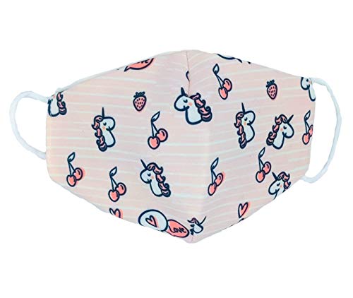 DARK DIAMOND - Funda Infantil Unicornios - de Doble Capa higiénica, Lavable y Reutilizable - Tamaño niños.