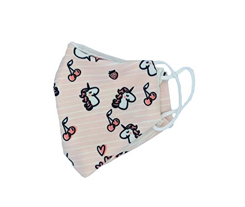 DARK DIAMOND - Funda Infantil Unicornios - de Doble Capa higiénica, Lavable y Reutilizable - Tamaño niños.