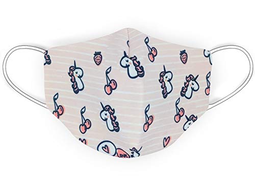 DARK DIAMOND - Funda Infantil Unicornios - de Doble Capa higiénica, Lavable y Reutilizable - Tamaño niños.