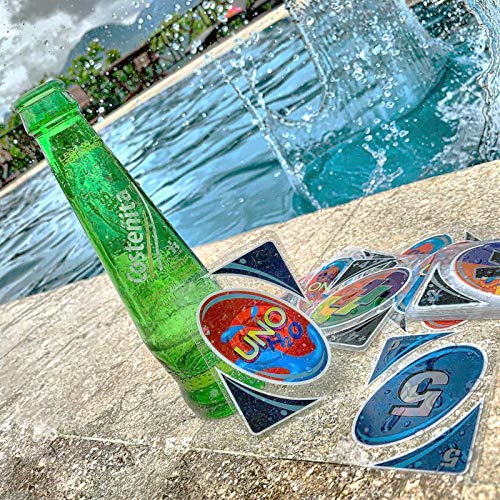 DARK DIAMOND® - Juego de Cartas H2O . Edición Especial Piscina o Playa. para Jugar Toda la Familia. Impresión a Todo Color plastificado Resistente al Agua.