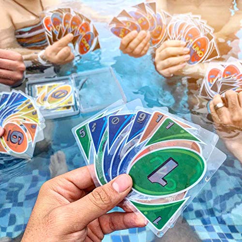 DARK DIAMOND® - Juego de Cartas H2O . Edición Especial Piscina o Playa. para Jugar Toda la Familia. Impresión a Todo Color plastificado Resistente al Agua.