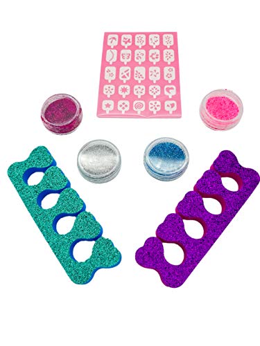 DARK DIAMOND - Set Infantil Nail Art Studio. Pack iniciación en el Arte de la manicura, CREA ,diseña y Decora a tu Gusto!