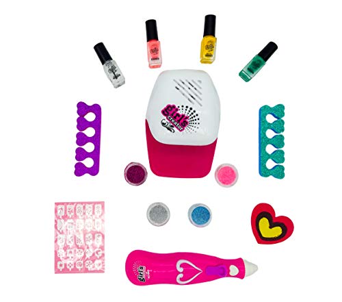 DARK DIAMOND - Set Infantil Nail Art Studio. Pack iniciación en el Arte de la manicura, CREA ,diseña y Decora a tu Gusto!