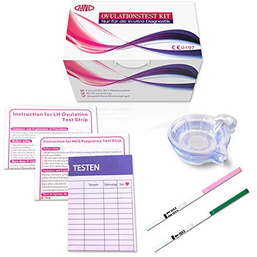 DAVID 30 Pruebas de Ovulación 20 mIU/ml y 5 Tests de Embarazo 10mIU/ml