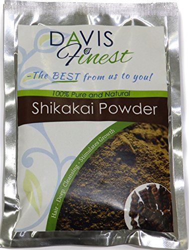 Davis Finest Shikakai Acacia Concinna jabón Pod polvo – Natural Jabón Champú y Acondicionador de Limpieza Profunda brillante pelo y crecimiento Tratamiento de Uñas (100 G)