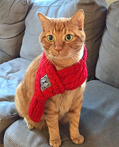 D&C Pet Couture Bella - Bufanda de punto para perro y gato