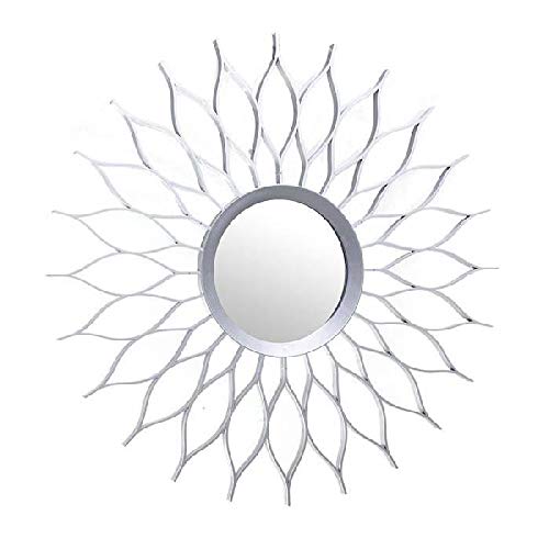 Dcasa Plata Espejos de Pared Muebles Pegatinas Decoración del hogar Unisex Adulto, Multicolor (Multicolor), única