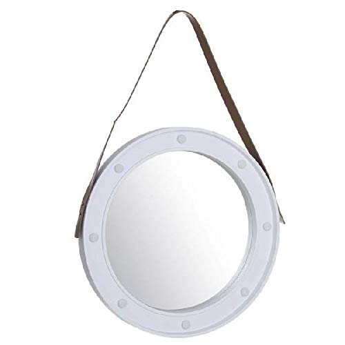 Dcasa Redondo Marco con Leds Espejos de Pared Muebles Pegatinas Decoración del hogar Unisex Adulto, Color, única