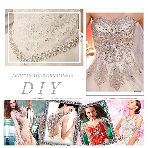 DDTT 3200 Rivoli Coser en Strass Crystal Stones Gem Glass Rhinestones Flatback Stones para joyería DIY Vestido de Novia, Fucsia, 8 mm 56 Piezas