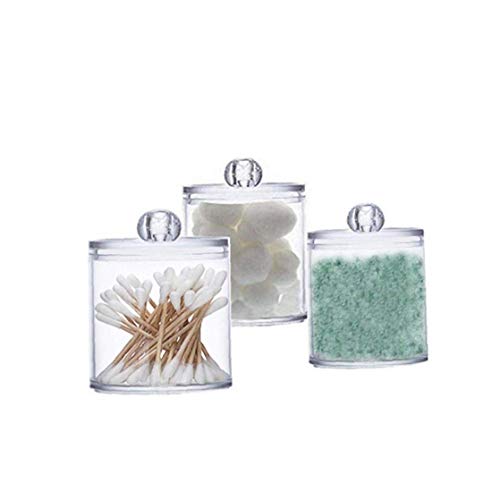 De gran capacidad cosméticos caja de cosméticos de almacenamiento de almacenamiento y joyería cosmética transparente que gira la caja de presentación, almacenamiento de baño depósito distribuidor algo