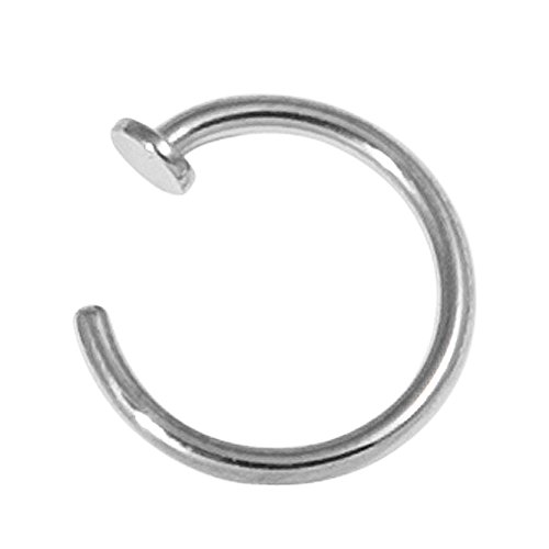 De piercings para el cartílago | Zona para limpiarse la nariz anillo abierto | 1,6 mm de gran calibre 8 mm diámetro interno de 316L acero
