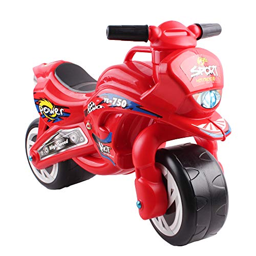 DeAO Ride On Balance - Motocicleta para niños con Divertido diseño de Racer