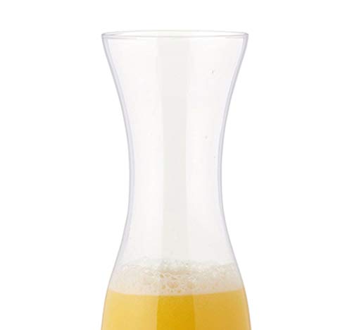 Decantador de jarra de vidrio Mimosa para cócteles con frases, 10 3/4 pulgadas