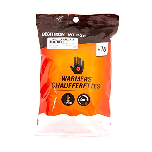Decathlon Aptonia Calentadores de Manos y Guantes de 65ºC, Pack de 10 ud