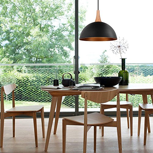 Deckey Lampara de Techo, Lampara Colgante, Lampara Industrial Vintage, 2 Unidades,1.2M Retro Metal, Moderno,Escandinavo, E27 para Dormitorio Sala Cafetería y Bar [Clase de Eficiencia Energética A+]