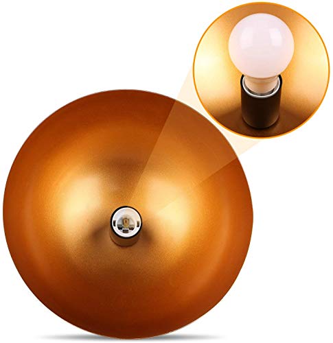 Deckey Lampara de Techo, Lampara Colgante, Lampara Industrial Vintage, 2 Unidades,1.2M Retro Metal, Moderno,Escandinavo, E27 para Dormitorio Sala Cafetería y Bar [Clase de Eficiencia Energética A+]