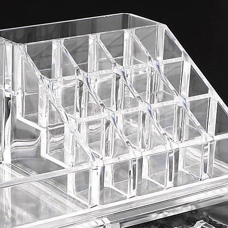 DECO EXPRESS Maquillaje Organizador de cosméticos Organizador de Maquillaje de 4 Niveles Exhibición de la vanidad Estuche Grande