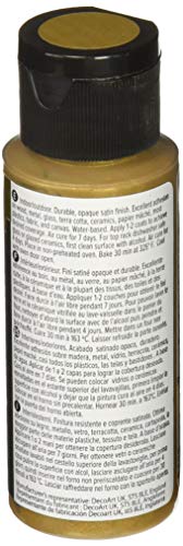 DecoArt Americana - Pintura para botellas (3 x 3 x 7 cm), color dorado