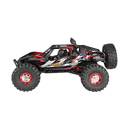 Decoración de escritorio 1/12 4WD RC Off-road coche que sube de 2.4G 70 km / h Radio de alta velocidad sin escobillas de control Desert Rock Crawler RTR vehículo Juguetes for la Navidad Regalo de cump