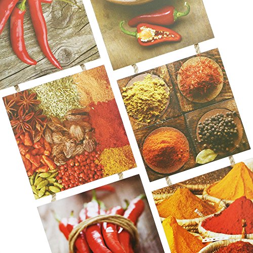Decoración de pared para la cocina “Especias”, paquete de 2 piezas