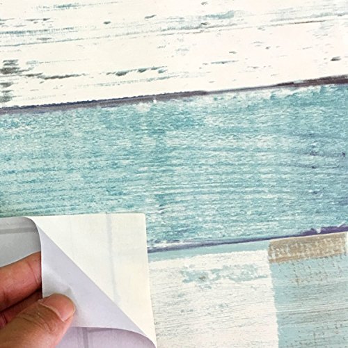 Decorativo Panel de madera patrón Contacto Papel autoadhesivo papel pintado Estante Liner Peel and Stick para cubrir armario de cocina encimera estantes manualidades 45 x 1000 cm