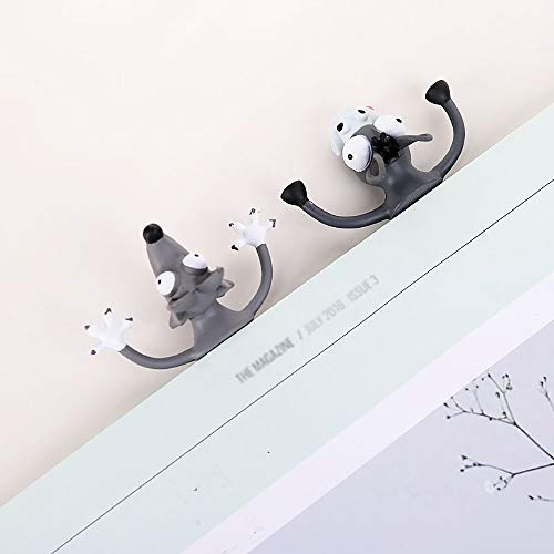 DEDC Marcapáginas de Dibujos Animados de 3D Animales Marcadores de Lectura para Libro para Estudiantes Oficina Papelería Regalo Ideal para Niños Niñas (Asno)