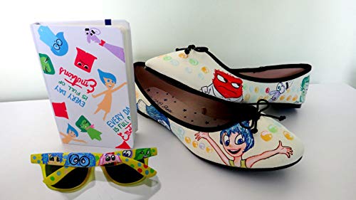 Del reves manoletinas customizadas personalizados de piel - pintado a mano - regalos para Navidad - regalos para ella - Regalos Navidad - Black Friday