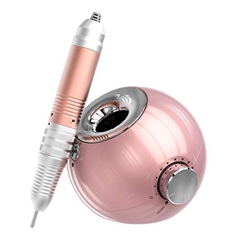 Delanie Torno para Uñas Profesional 35000 rpm Portátil Recargable Eléctrico Acrilicas o de Gel Manicura y Pedicura con 6 Brocas para Torno