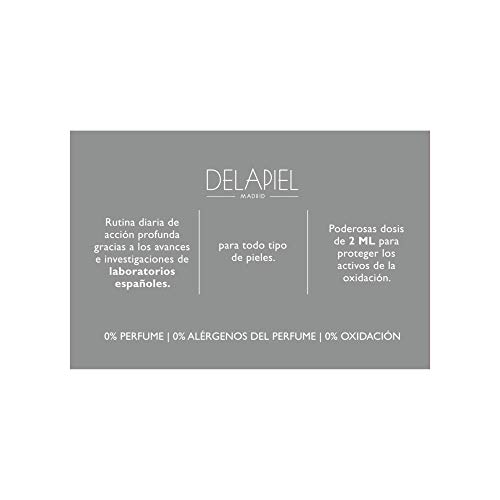 Delapiel Serum Facial - Conexión 7% de proteoglicanos encapsulados complementado con 7% de vitamina C - 30 Ampollas
