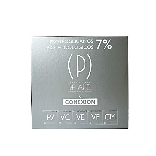 Delapiel Serum Facial - Conexión 7% de proteoglicanos encapsulados complementado con 7% de vitamina C - 30 Ampollas
