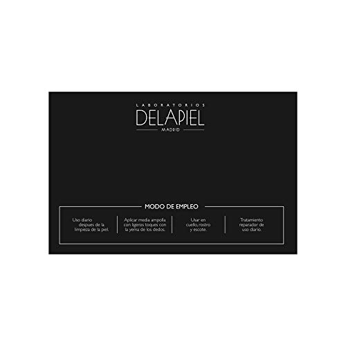 Delapiel Serum Facial - Impulso Ácido Hialurónico - Reducir la aparición de arrugas y disminuye las líneas de expresión - 30 ampollas