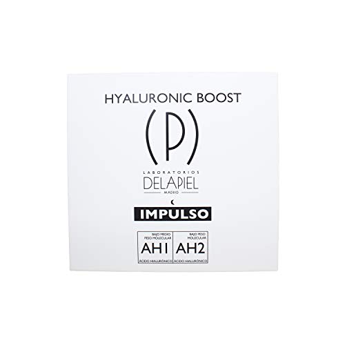 Delapiel Serum Facial - Impulso Ácido Hialurónico - Reducir la aparición de arrugas y disminuye las líneas de expresión - 30 ampollas