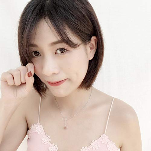 Delicate girl Cristal Collar Fresa Creativa Personalidad Femenina Temperamento Truco Durazno Cordones De Transferencia Cat Clavícula Cadena Versión Coreana De Moda De La Joyería