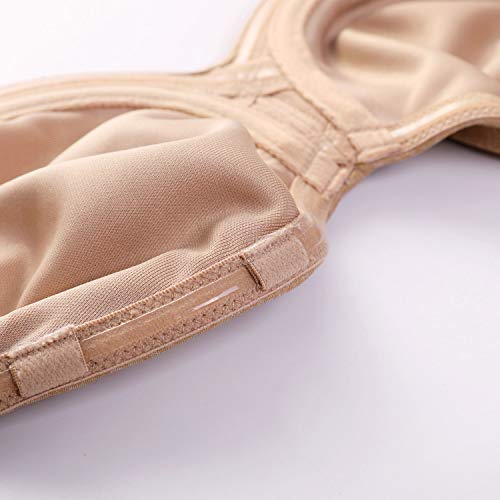 DELIMIRA - Mujer Sujetador Apoyo Invisible Sin Tirantes con Aros Cuerda 85B